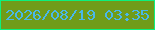 文字の大きさ：1、枠の色：0df07d、背景の色：709c19、文字の色：49b8ea 無料ブログパーツのブログ時計