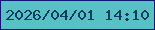 文字の大きさ：1、枠の色：0e1873、背景の色：57c1c5、文字の色：0e3d5f 無料ブログパーツのブログ時計