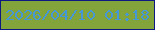 文字の大きさ：1、枠の色：0e1883、背景の色：82a43a、文字の色：4697d6 無料ブログパーツのブログ時計