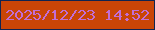 文字の大きさ：2、枠の色：0e2451、背景の色：c94507、文字の色：c26ed6 無料ブログパーツのブログ時計