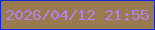 文字の大きさ：4、枠の色：0e28e1、背景の色：997a4e、文字の色：af82ed 無料ブログパーツのブログ時計