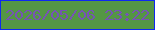 文字の大きさ：4、枠の色：0e28f0、背景の色：549645、文字の色：7653b6 無料ブログパーツのブログ時計
