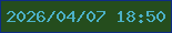 文字の大きさ：1、枠の色：0e2c85、背景の色：254d1d、文字の色：4cb1c7 無料ブログパーツのブログ時計