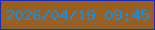 文字の大きさ：1、枠の色：0e33b0、背景の色：946027、文字の色：188fde 無料ブログパーツのブログ時計