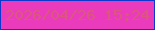文字の大きさ：1、枠の色：0e37cb、背景の色：e93bbb、文字の色：dc567f 無料ブログパーツのブログ時計