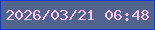 文字の大きさ：4、枠の色：0e37da、背景の色：50648e、文字の色：fdc2e6 無料ブログパーツのブログ時計