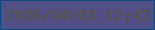 文字の大きさ：5、枠の色：0e4a80、背景の色：505087、文字の色：55543e 無料ブログパーツのブログ時計