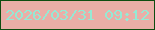 文字の大きさ：2、枠の色：0e4d10、背景の色：eaaea7、文字の色：95e9d4 無料ブログパーツのブログ時計
