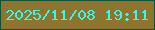 文字の大きさ：5、枠の色：0e5335、背景の色：8e742e、文字の色：34f9e5 無料ブログパーツのブログ時計