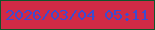 文字の大きさ：3、枠の色：0e552a、背景の色：d12a46、文字の色：3d4bd0 無料ブログパーツのブログ時計