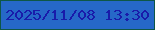 文字の大きさ：1、枠の色：0e5747、背景の色：2668c8、文字の色：191baa 無料ブログパーツのブログ時計
