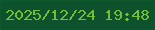 文字の大きさ：5、枠の色：0e592c、背景の色：0d512d、文字の色：73bf2f 無料ブログパーツのブログ時計
