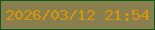 文字の大きさ：2、枠の色：0e5b19、背景の色：897e4e、文字の色：d89707 無料ブログパーツのブログ時計