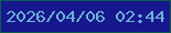 文字の大きさ：3、枠の色：0e5c54、背景の色：17178e、文字の色：6db2d5 無料ブログパーツのブログ時計
