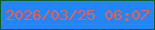 文字の大きさ：2、枠の色：0e5d37、背景の色：2486f5、文字の色：ee5d48 無料ブログパーツのブログ時計