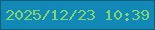 文字の大きさ：3、枠の色：0e5f7c、背景の色：1288b6、文字の色：7ed474 無料ブログパーツのブログ時計