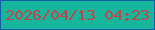 文字の大きさ：5、枠の色：0e5fa5、背景の色：16b69d、文字の色：c24349 無料ブログパーツのブログ時計