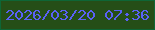 文字の大きさ：4、枠の色：0e6636、背景の色：254e17、文字の色：5a61f5 無料ブログパーツのブログ時計