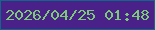 文字の大きさ：2、枠の色：0e6988、背景の色：4a2188、文字の色：7bca78 無料ブログパーツのブログ時計
