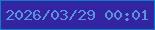 文字の大きさ：5、枠の色：0e7dc7、背景の色：3325a1、文字の色：5d92e0 無料ブログパーツのブログ時計