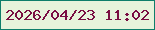 文字の大きさ：3、枠の色：0e7e6b、背景の色：e7f3dc、文字の色：7a0e43 無料ブログパーツのブログ時計