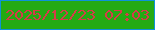 文字の大きさ：4、枠の色：0e92d8、背景の色：24aa13、文字の色：d53c49 無料ブログパーツのブログ時計