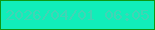 文字の大きさ：5、枠の色：0e9812、背景の色：11eeb9、文字の色：42d4b5 無料ブログパーツのブログ時計