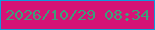 文字の大きさ：5、枠の色：0e9bdc、背景の色：d51376、文字の色：3d9f7a 無料ブログパーツのブログ時計
