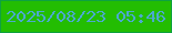 文字の大きさ：5、枠の色：0ea241、背景の色：23bd02、文字の色：4ba9ce 無料ブログパーツのブログ時計