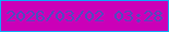 文字の大きさ：5、枠の色：0eaaf9、背景の色：cb00b8、文字の色：4e4dbe 無料ブログパーツのブログ時計