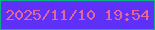 文字の大きさ：5、枠の色：0eaf84、背景の色：5f31f8、文字の色：e26898 無料ブログパーツのブログ時計