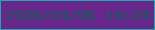 文字の大きさ：3、枠の色：0eb1aa、背景の色：69258b、文字の色：0f6059 無料ブログパーツのブログ時計