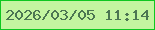 文字の大きさ：3、枠の色：0ec720、背景の色：c3f5a0、文字の色：4c7652 無料ブログパーツのブログ時計