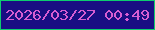 文字の大きさ：4、枠の色：0ecc6f、背景の色：190e83、文字の色：d75dd2 無料ブログパーツのブログ時計