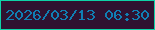 文字の大きさ：1、枠の色：0ed2a8、背景の色：2f1231、文字の色：107eb3 無料ブログパーツのブログ時計