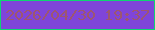 文字の大きさ：1、枠の色：0ed572、背景の色：7f45d9、文字の色：9d5670 無料ブログパーツのブログ時計