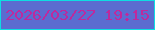 文字の大きさ：2、枠の色：0edde2、背景の色：5b6cd0、文字の色：be299d 無料ブログパーツのブログ時計