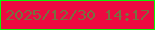 文字の大きさ：4、枠の色：0ef105、背景の色：ec0a41、文字の色：767140 無料ブログパーツのブログ時計
