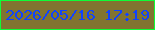 文字の大きさ：2、枠の色：0efd36、背景の色：817430、文字の色：1043fe 無料ブログパーツのブログ時計
