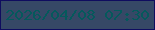 文字の大きさ：4、枠の色：0f0c5f、背景の色：364866、文字の色：05595c 無料ブログパーツのブログ時計