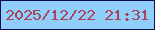 文字の大きさ：4、枠の色：0f0d4e、背景の色：8fcffa、文字の色：aa435a 無料ブログパーツのブログ時計
