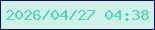 文字の大きさ：3、枠の色：0f0e6a、背景の色：d1f1e7、文字の色：4bd7bc 無料ブログパーツのブログ時計