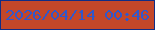 文字の大きさ：5、枠の色：0f2d85、背景の色：c34729、文字の色：3157ca 無料ブログパーツのブログ時計