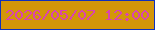文字の大きさ：4、枠の色：0f30bd、背景の色：d39609、文字の色：da43b1 無料ブログパーツのブログ時計