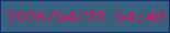文字の大きさ：3、枠の色：0f3168、背景の色：38637e、文字の色：c7175d 無料ブログパーツのブログ時計
