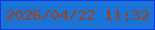 文字の大きさ：1、枠の色：0f34ec、背景の色：1974d6、文字の色：a43f16 無料ブログパーツのブログ時計