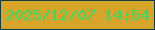 文字の大きさ：2、枠の色：0f3d46、背景の色：d8a52b、文字の色：2ddd6b 無料ブログパーツのブログ時計