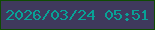 文字の大きさ：3、枠の色：0f4b03、背景の色：3f395d、文字の色：08a297 無料ブログパーツのブログ時計