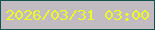 文字の大きさ：4、枠の色：0f544f、背景の色：c2bbc2、文字の色：ecfb21 無料ブログパーツのブログ時計