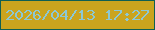 文字の大きさ：2、枠の色：0f5f53、背景の色：caa41e、文字の色：8cc8d5 無料ブログパーツのブログ時計